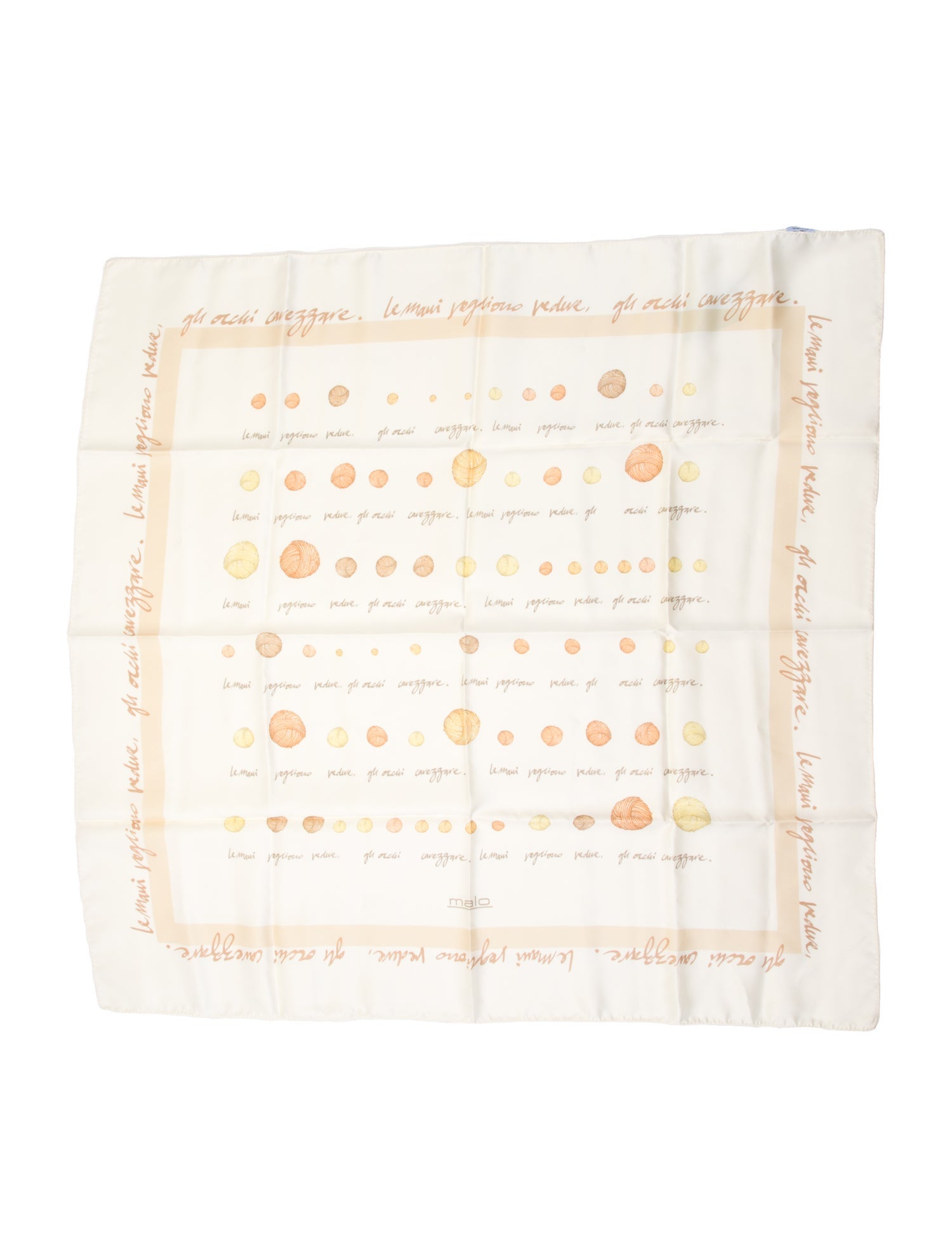 Malo Silk Printed Scarf