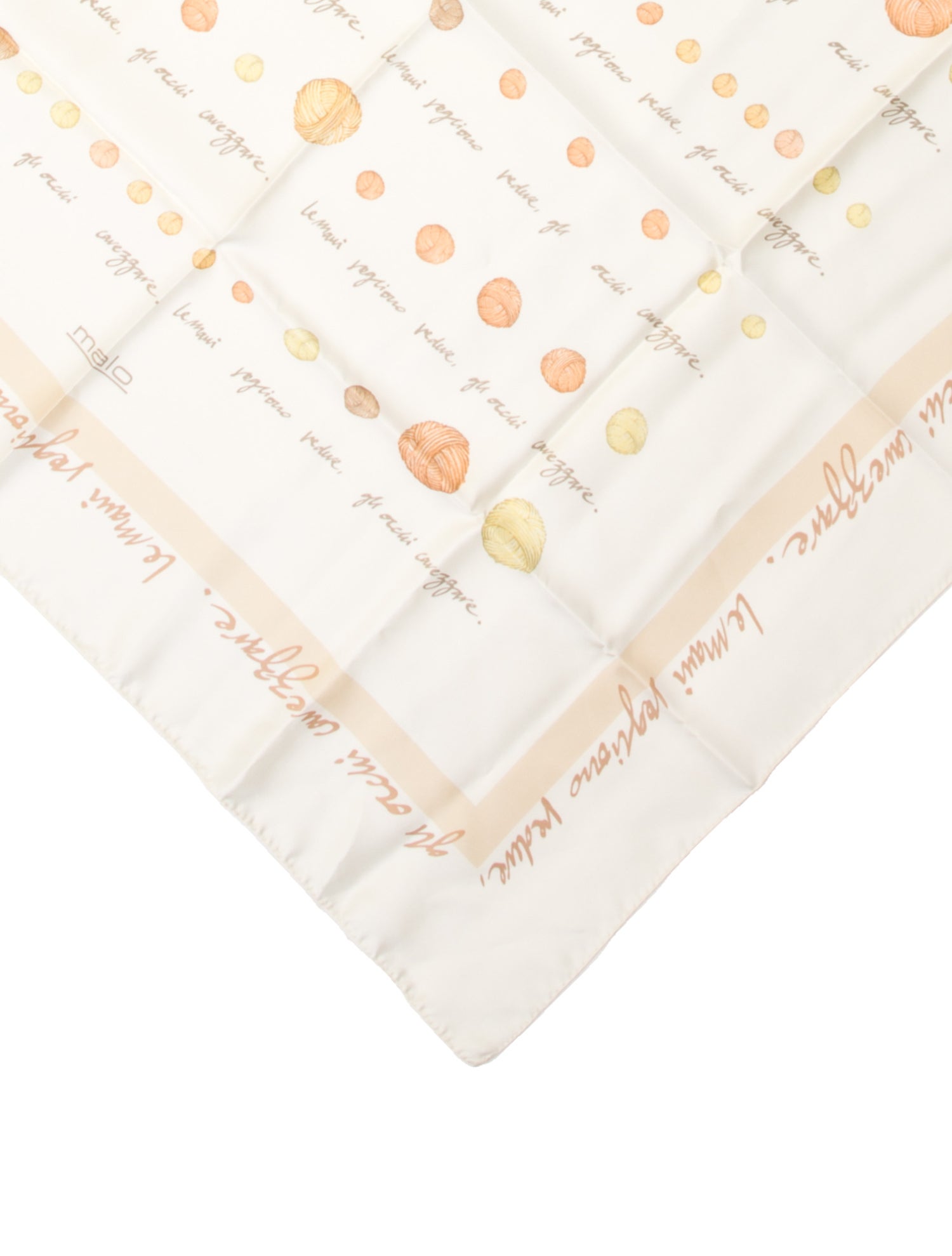 Malo Silk Printed Scarf