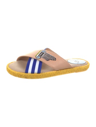 Malo Leather Printed Slides