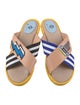 Malo Leather Printed Slides