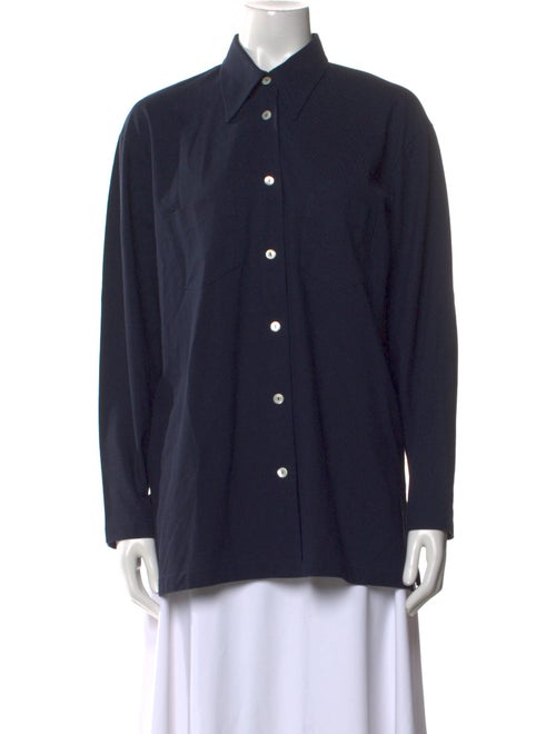 Malo Long Sleeve Button-Up Top