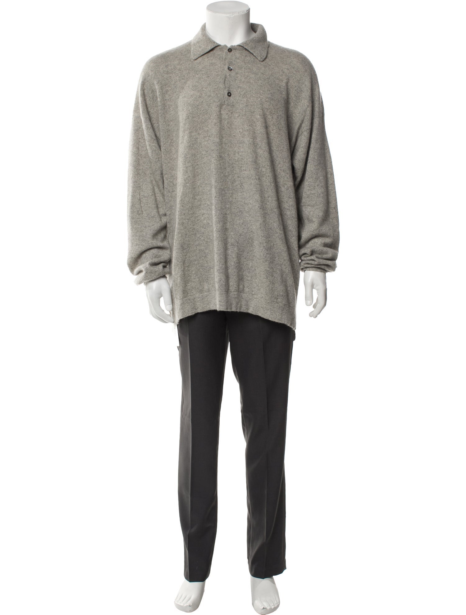 Malo Cashmere Collar Polo Sweater