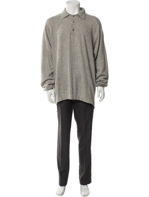 Malo Cashmere Collar Polo Sweater