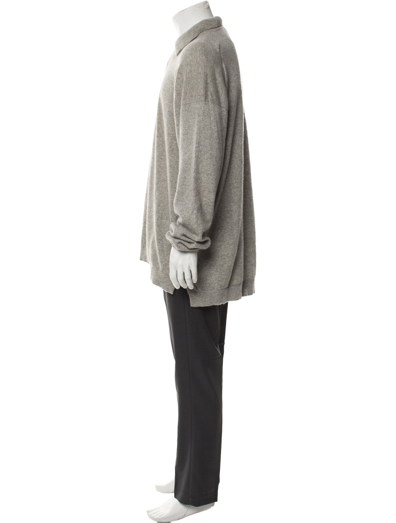 Malo Cashmere Collar Polo Sweater