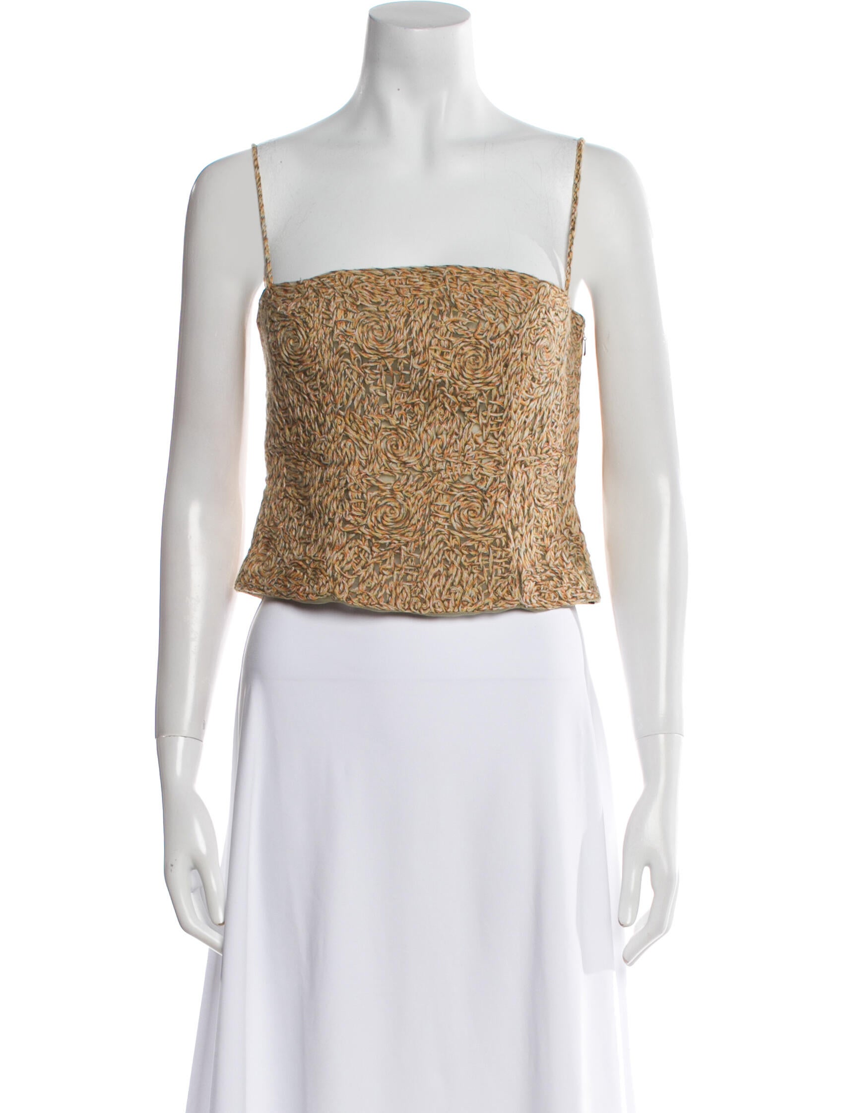 Malo Cashmere Animal Print Crop Top