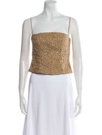 Malo Cashmere Animal Print Crop Top