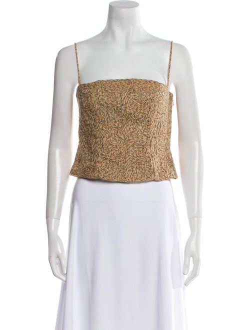 Malo Cashmere Animal Print Crop Top