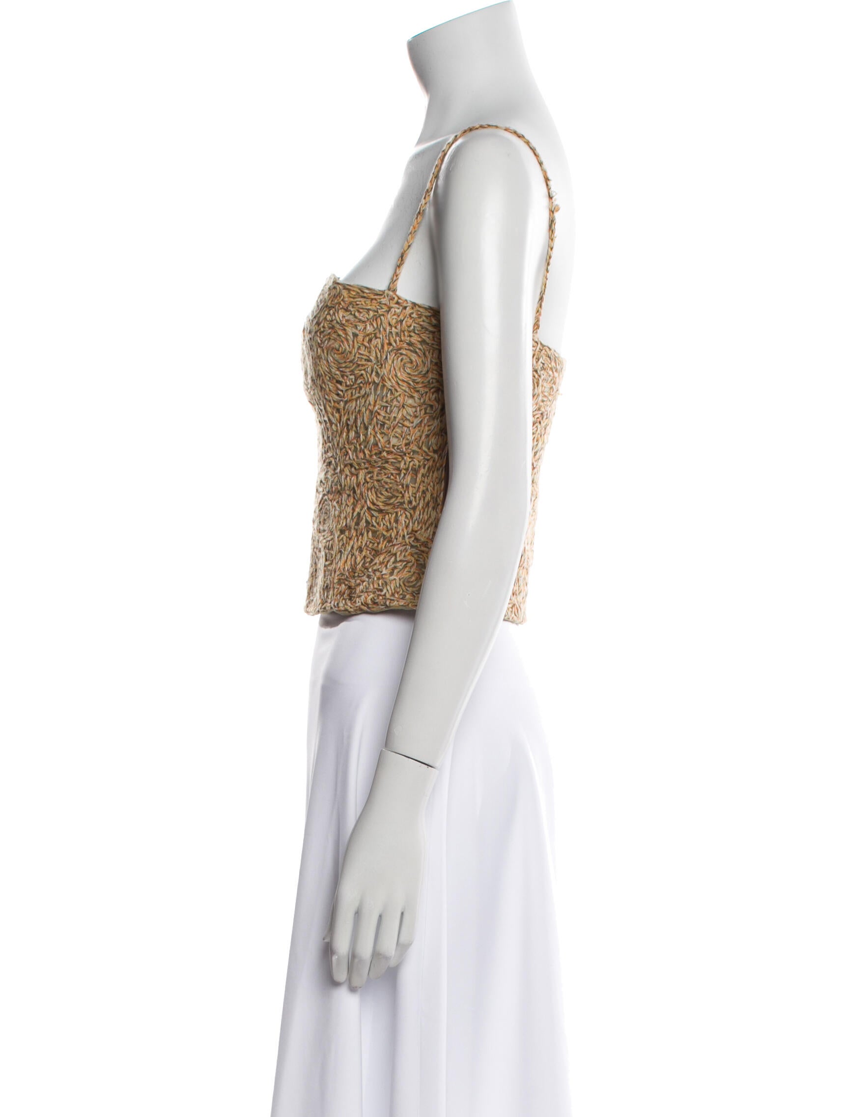 Malo Cashmere Animal Print Crop Top