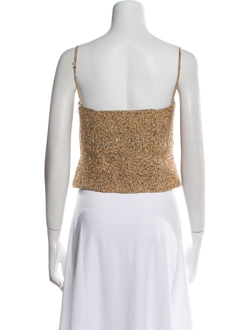 Malo Cashmere Animal Print Crop Top