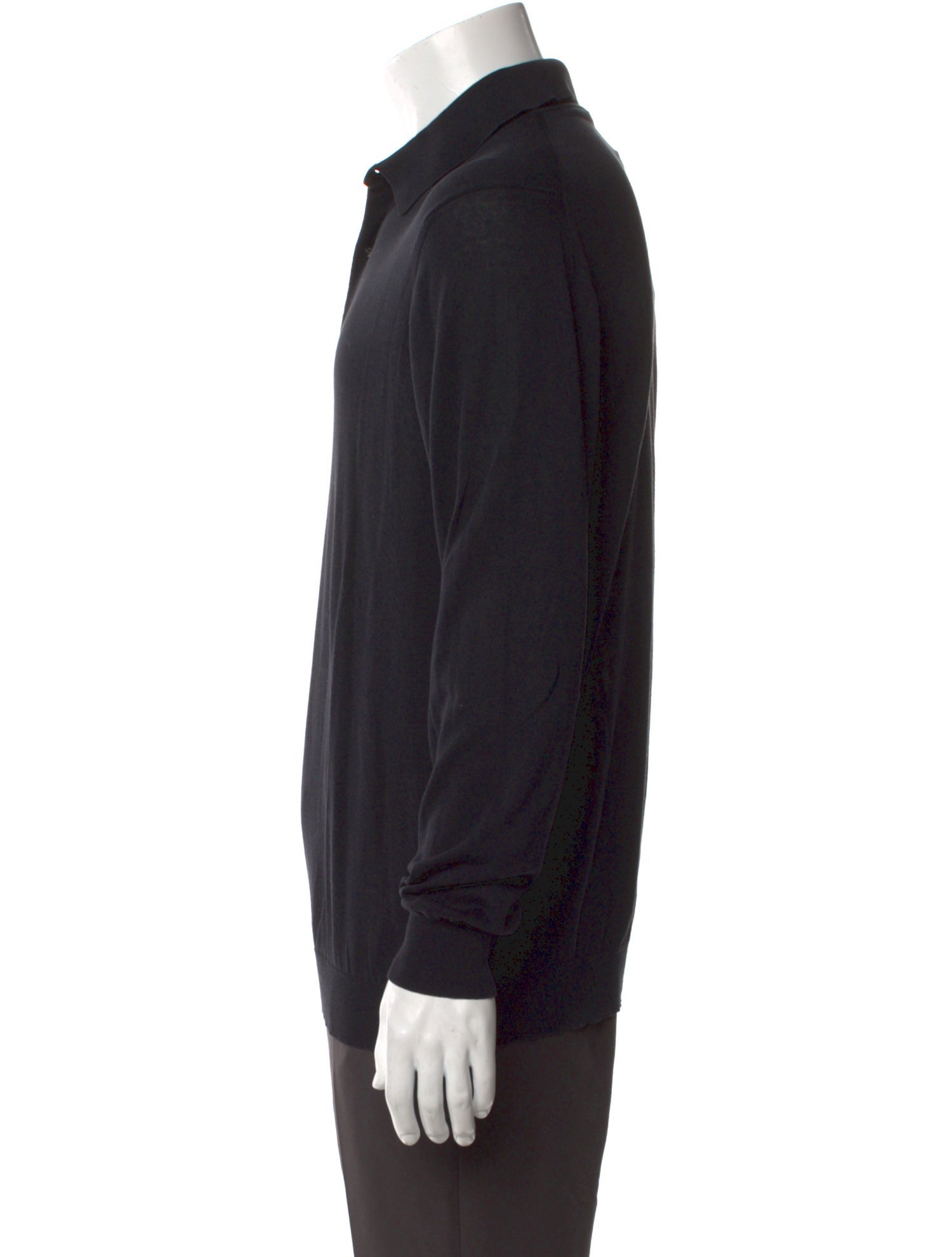 Malo Collar Long Sleeve Polo Sweater