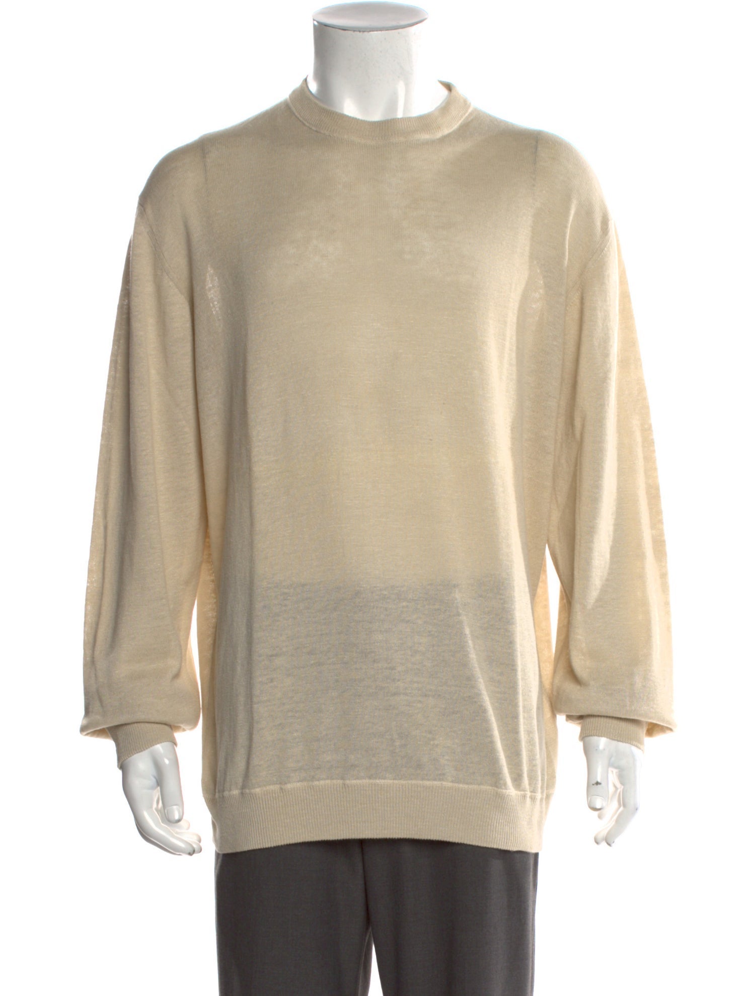 Malo Linen Crew Neck Pullover