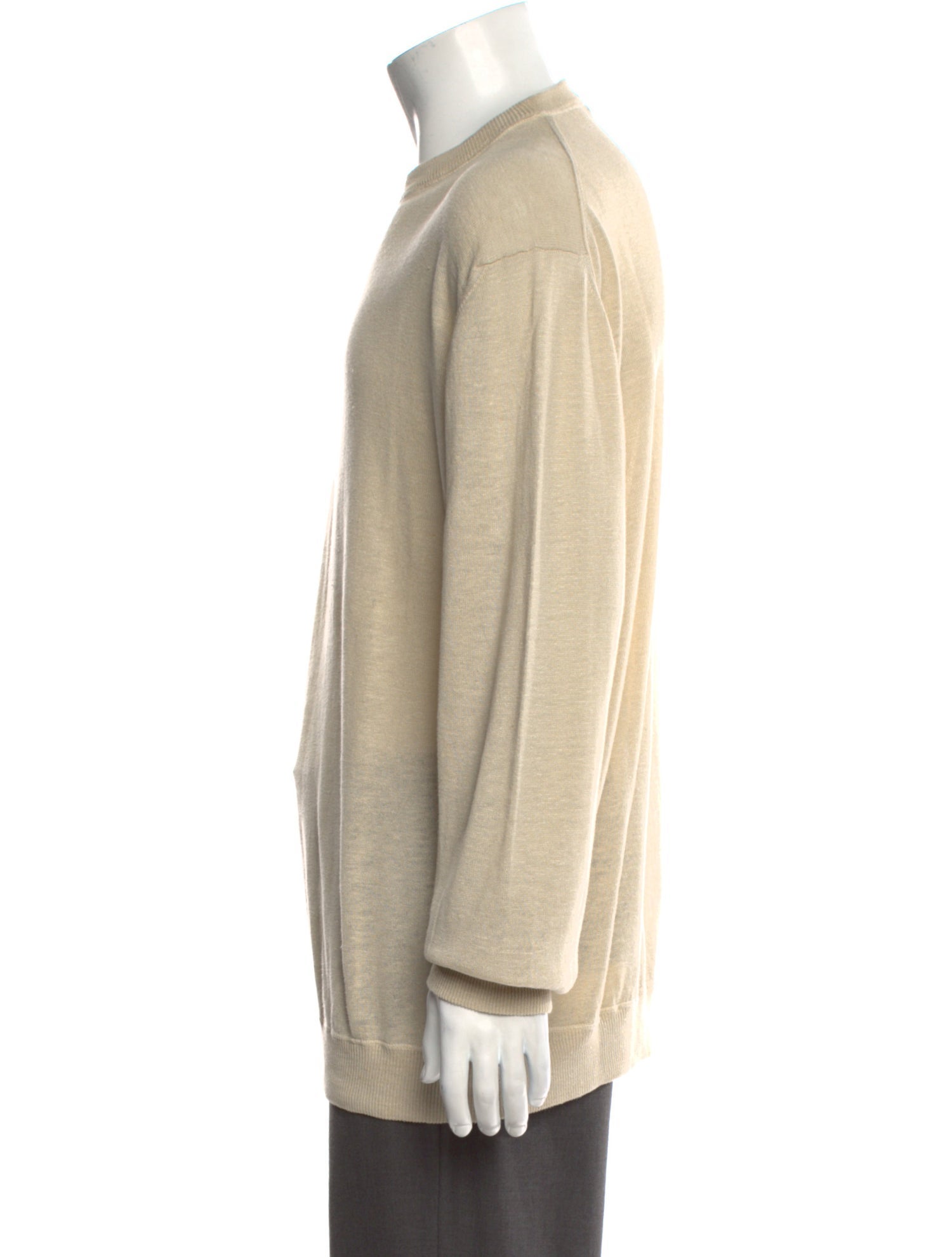 Malo Linen Crew Neck Pullover