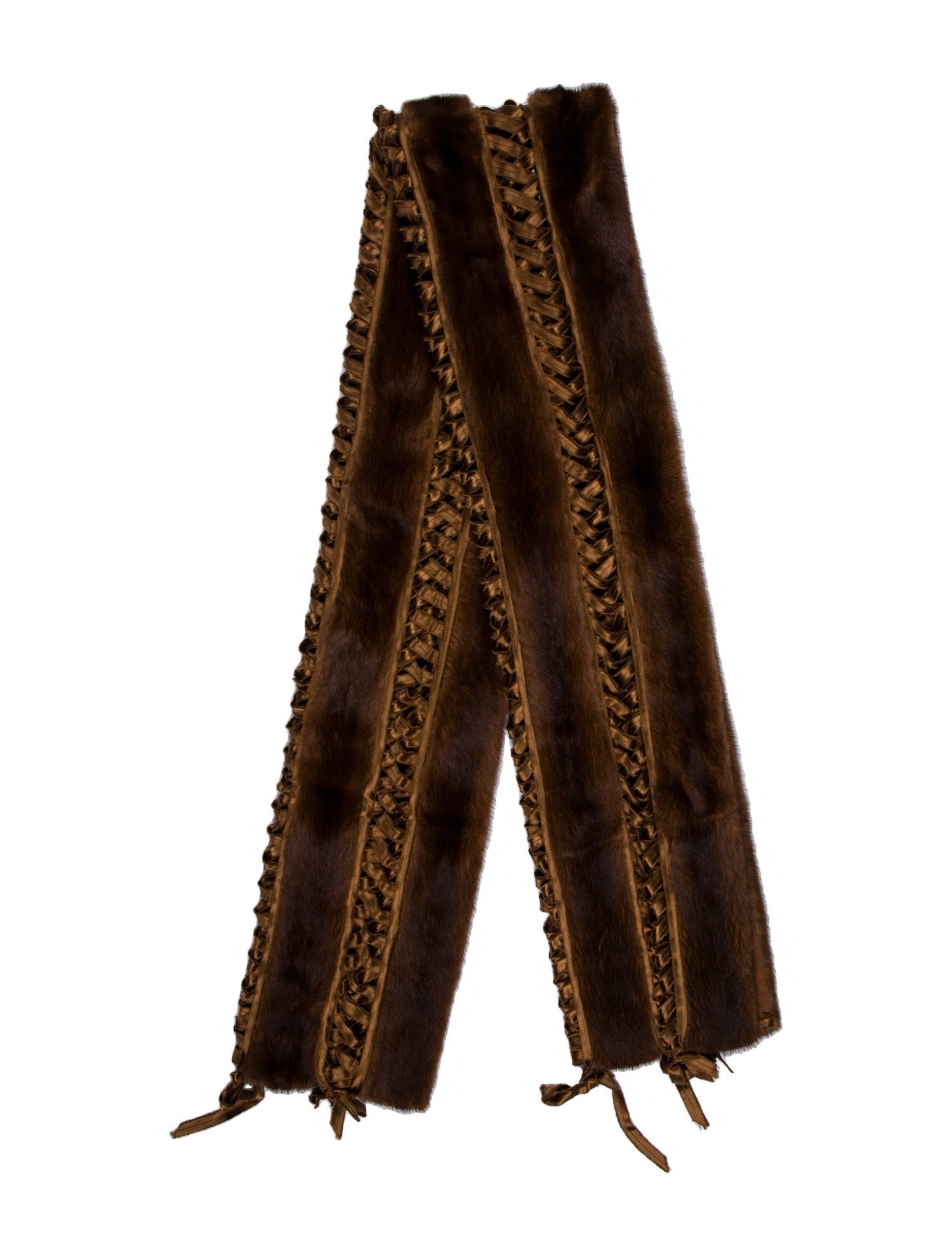 Malo Mink Striped Shawl w/ Tags