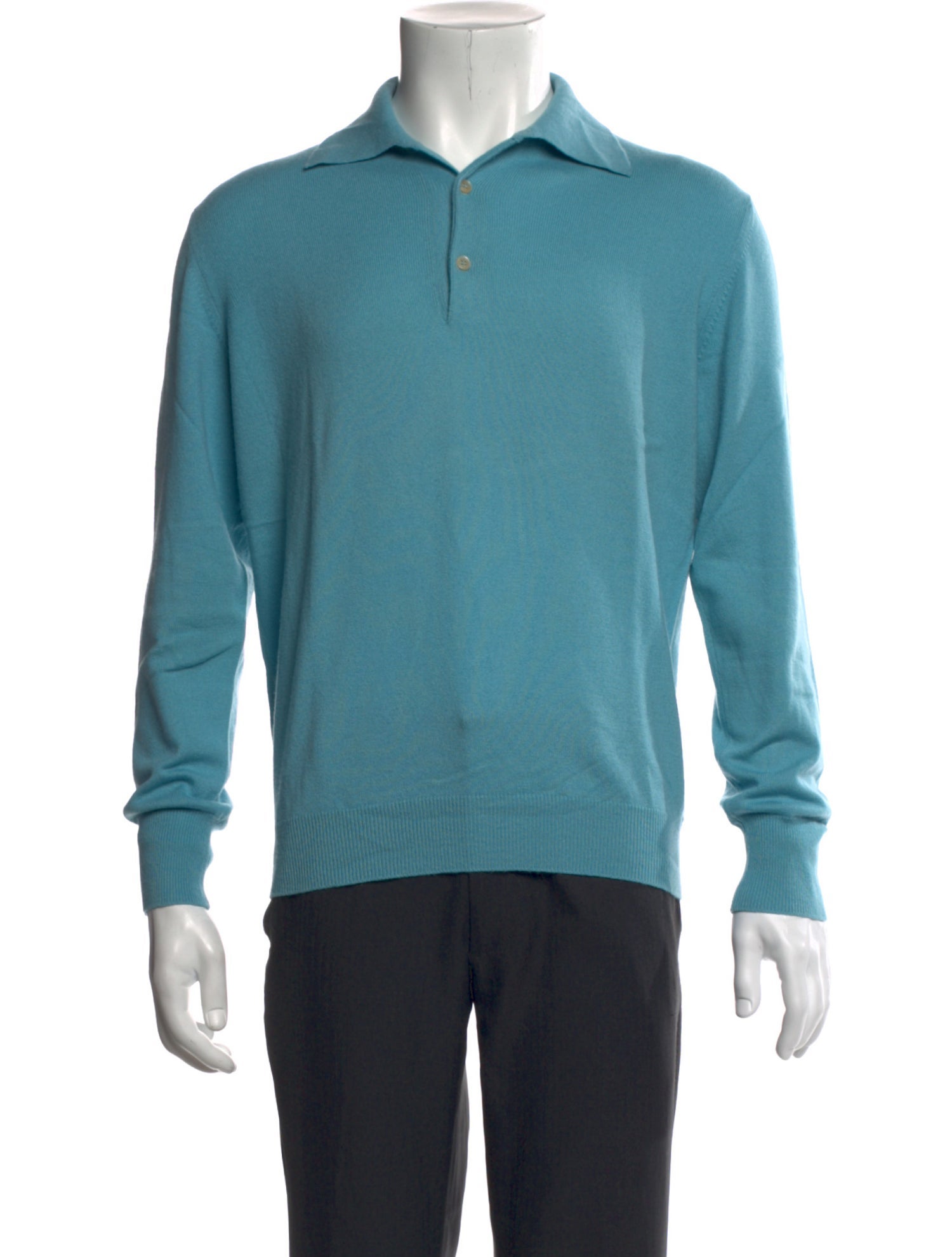 Malo Cashmere Collar Polo Sweater