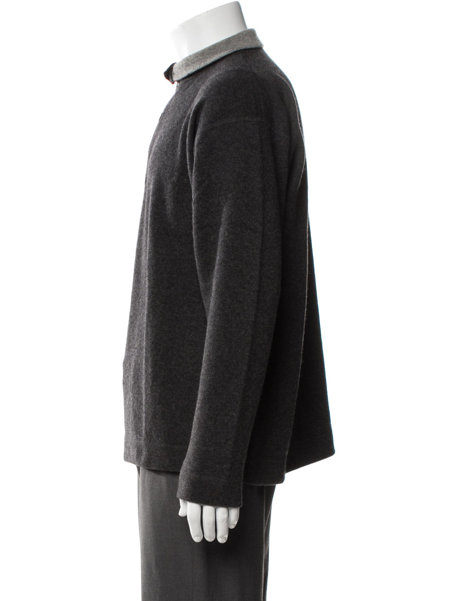 Malo Cashmere Mock Neck Polo Sweater
