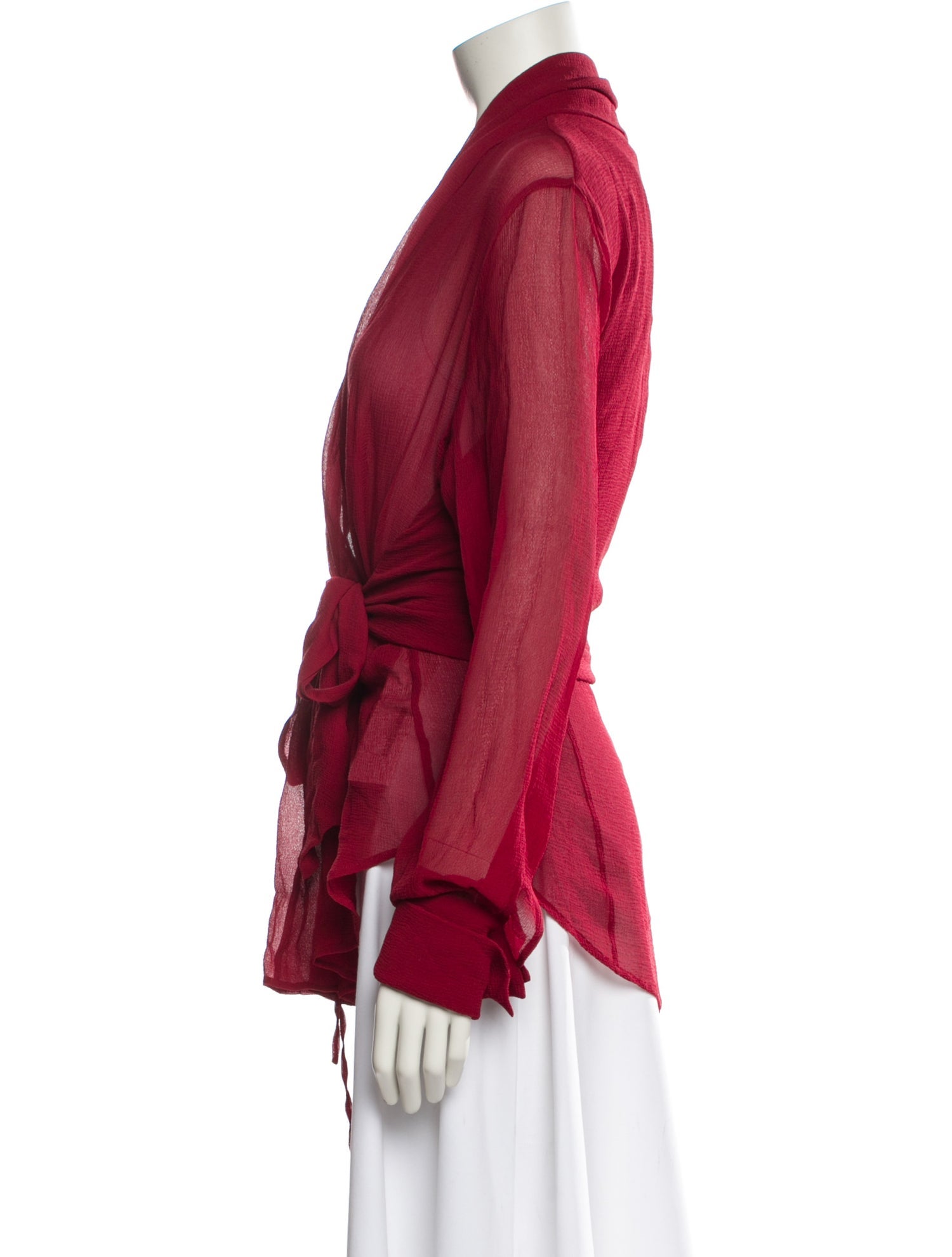 Malo V-Neck Long Sleeve Blouse