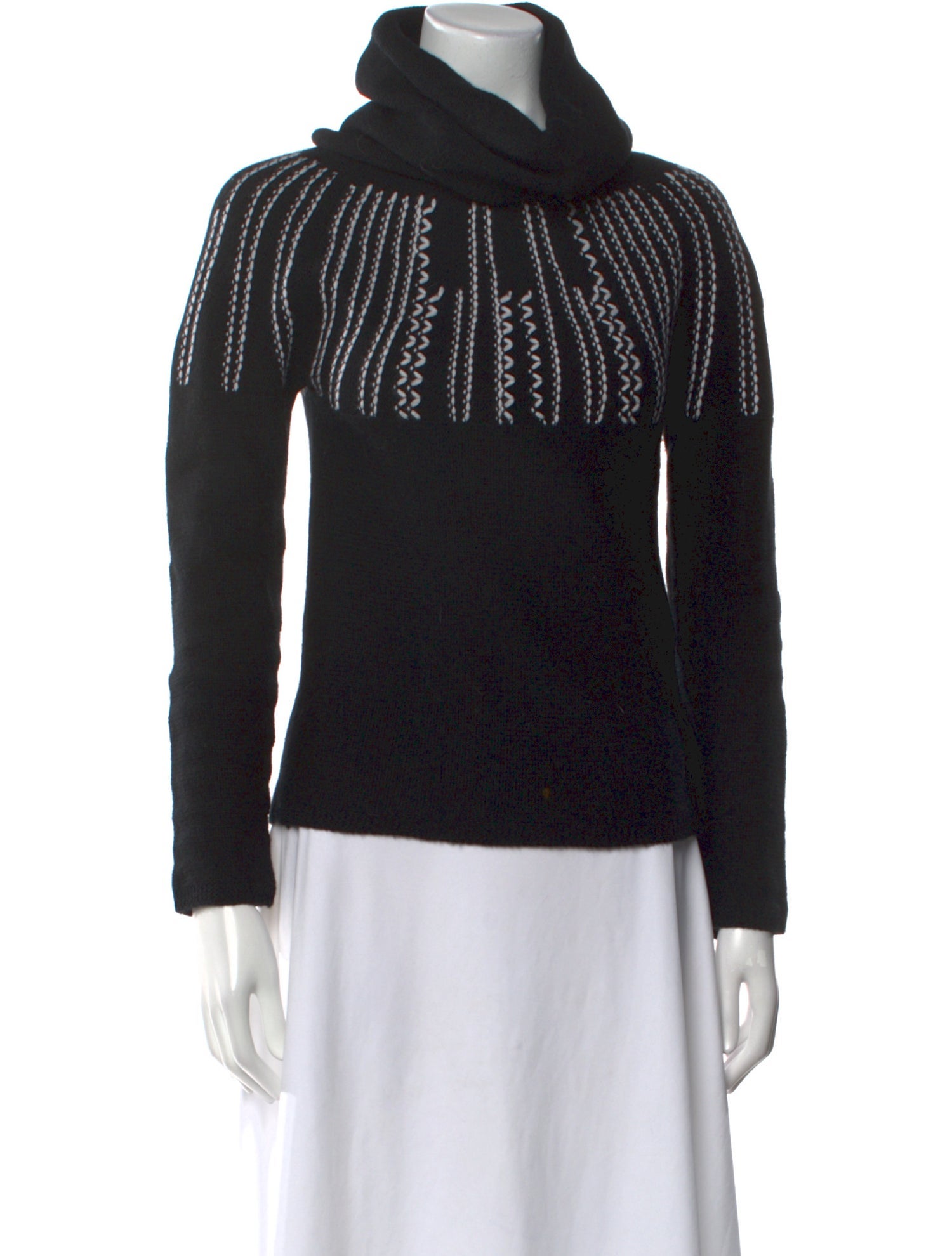 Malo Cashmere Printed Sweater