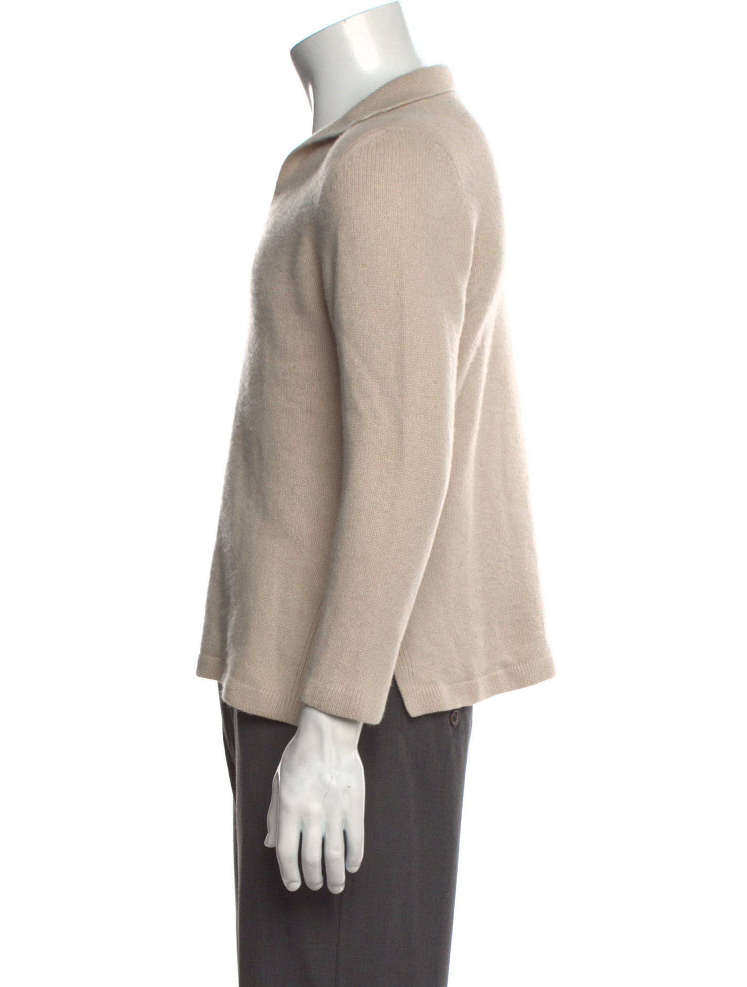 Malo Cashmere V-Neck Polo Sweater