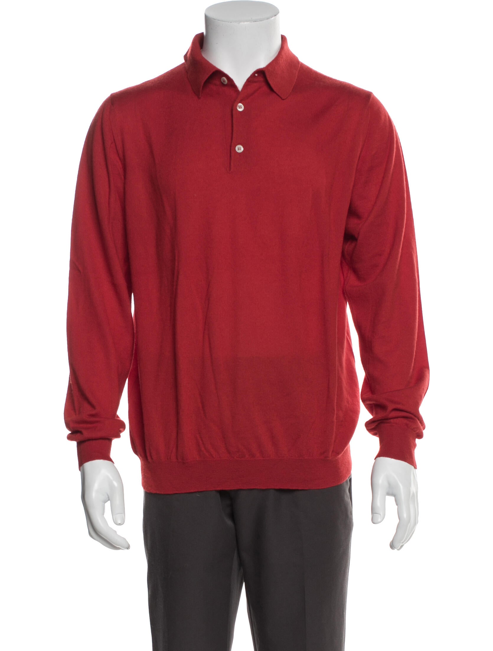 Malo Cashmere Collar Polo Sweater