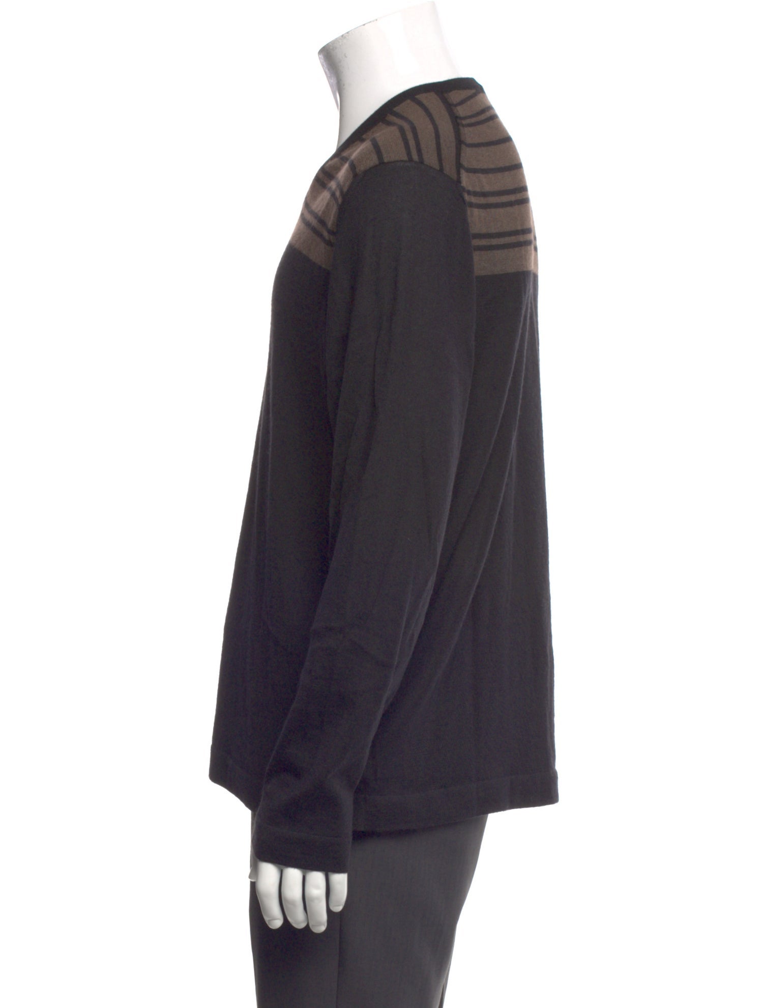 Malo Cashmere Striped Cardigan