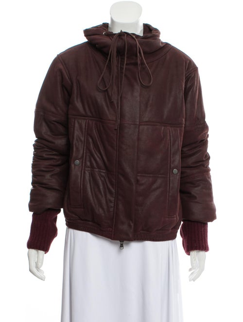 Ilaria Nistri Leather Puffer Jacket w/ Tags wool