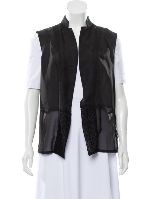 Pas De Calais Sleeveless Light-Weight Cardigan Bla