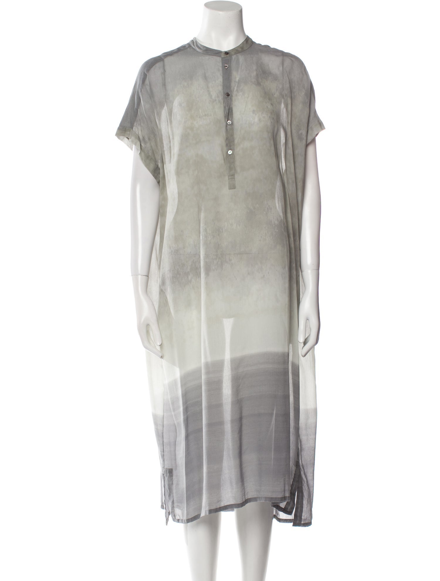 Pas De Calais Tie-Dye Print Midi Length Dress