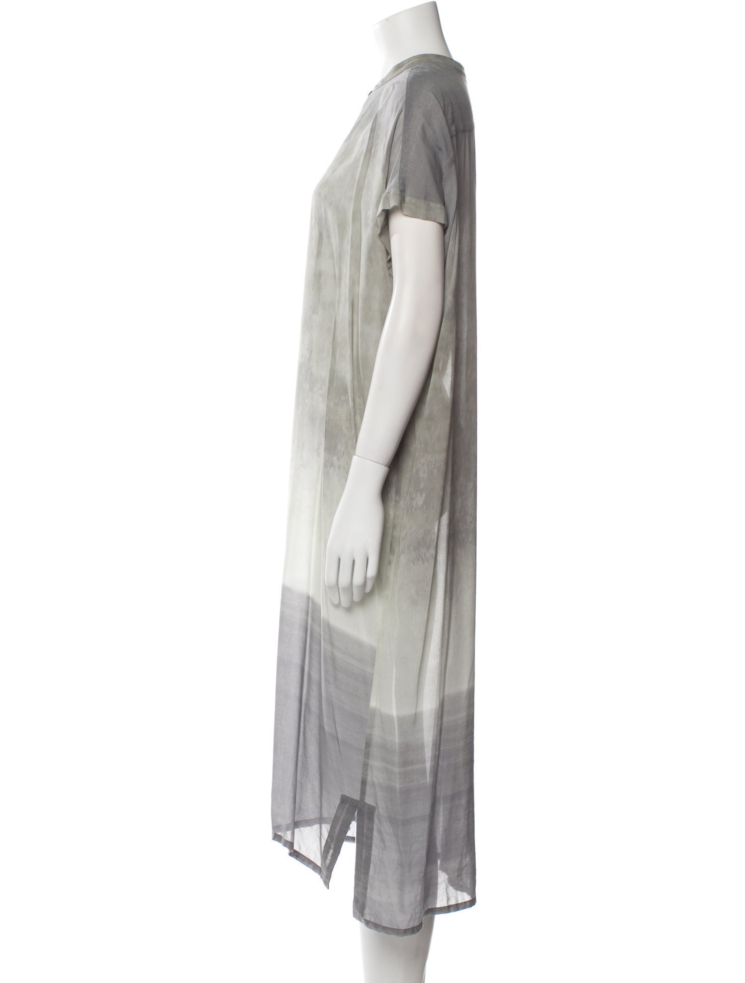 Pas De Calais Tie-Dye Print Midi Length Dress