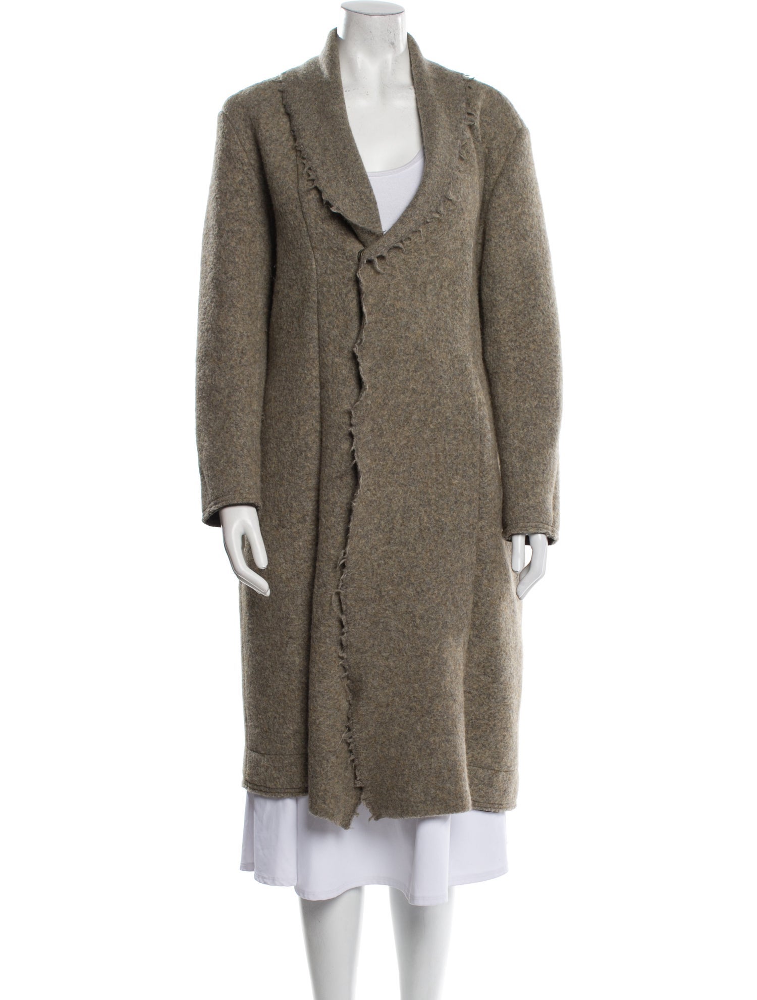 Pas De Calais Wool Faux Fur Coat