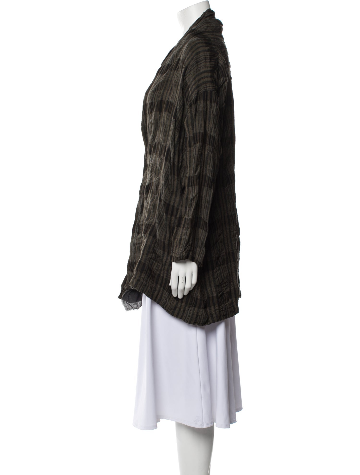 Pas De Calais Linen Plaid Print Jacket