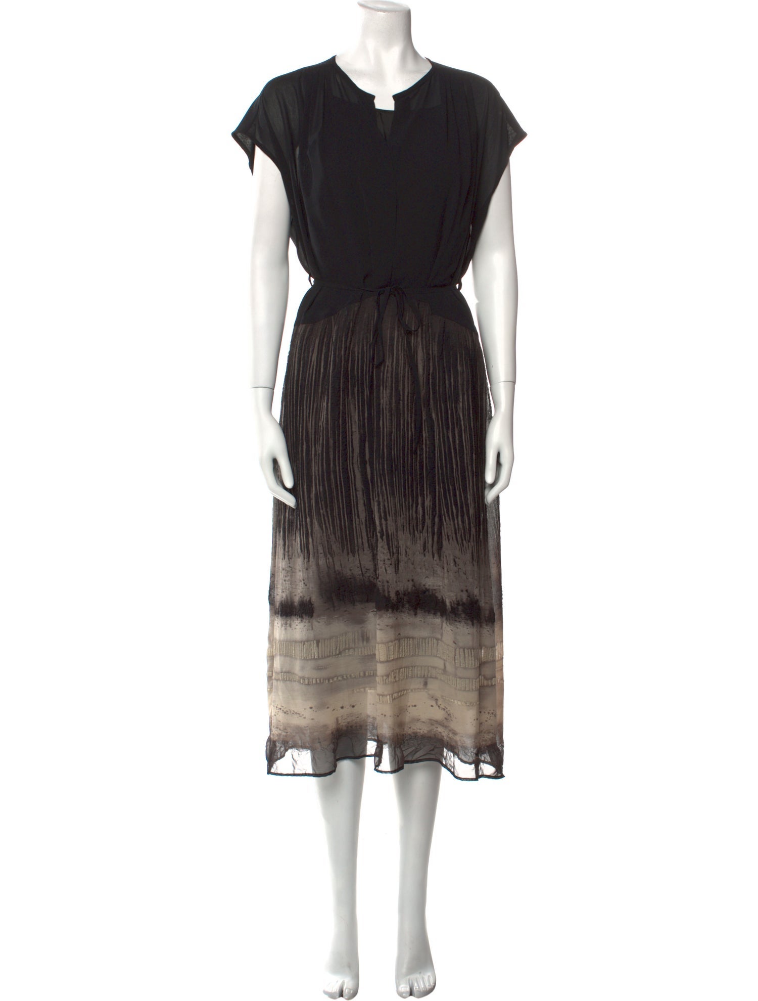 Pas De Calais V-Neck Midi Length Dress