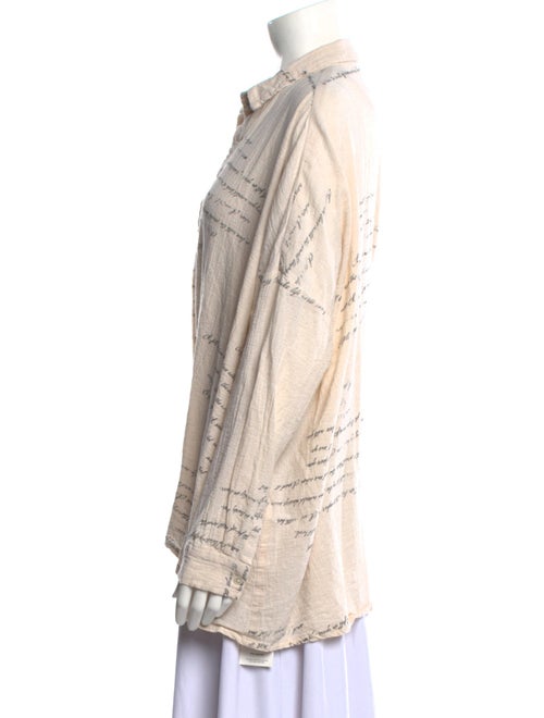 Pas De Calais Long Sleeve Button-Up Top