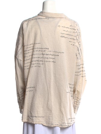 Pas De Calais Long Sleeve Button-Up Top