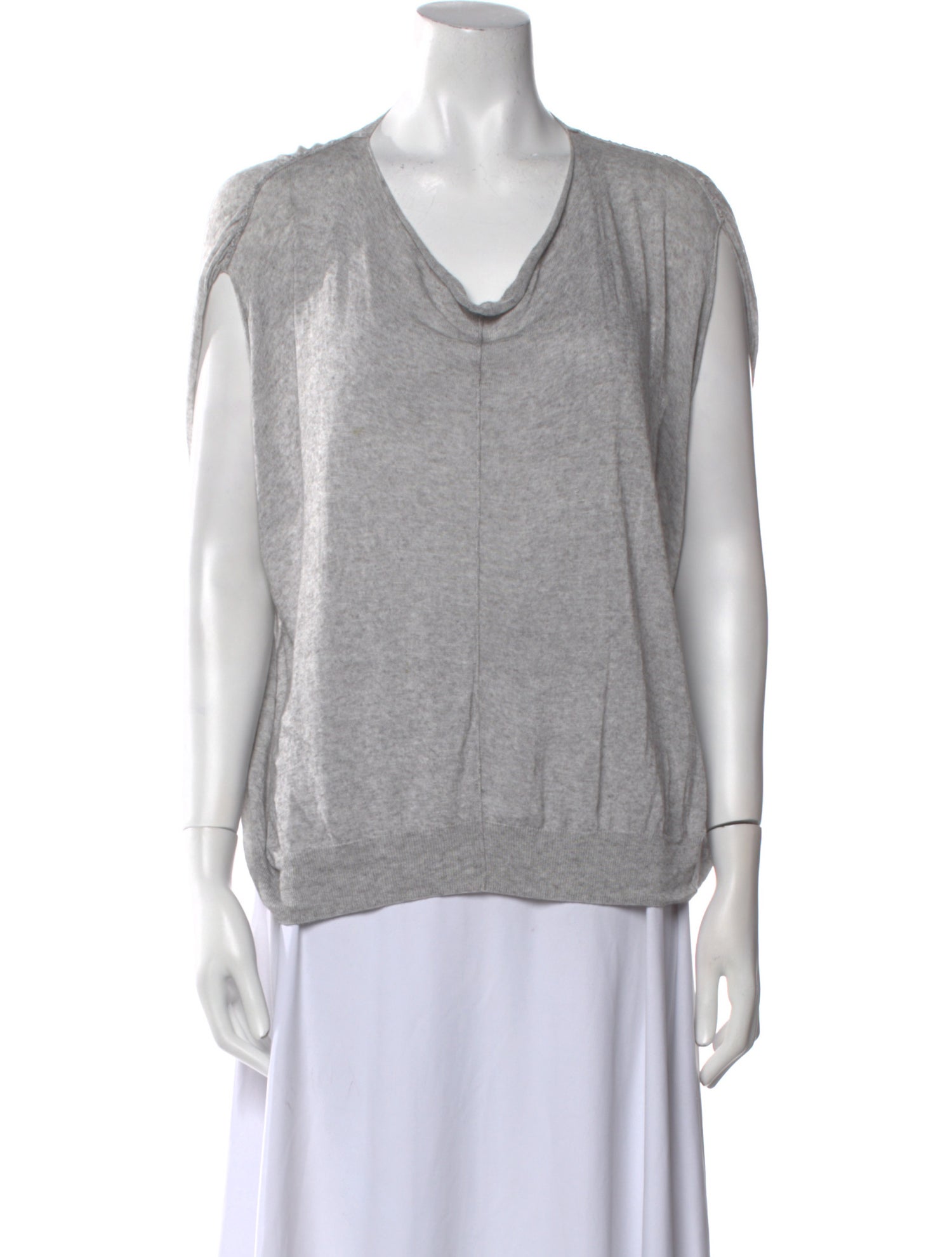 Pas De Calais Cowl Neck Sleeveless Top