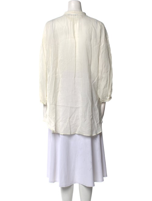 Pas De Calais Linen Mock Neck Tunic