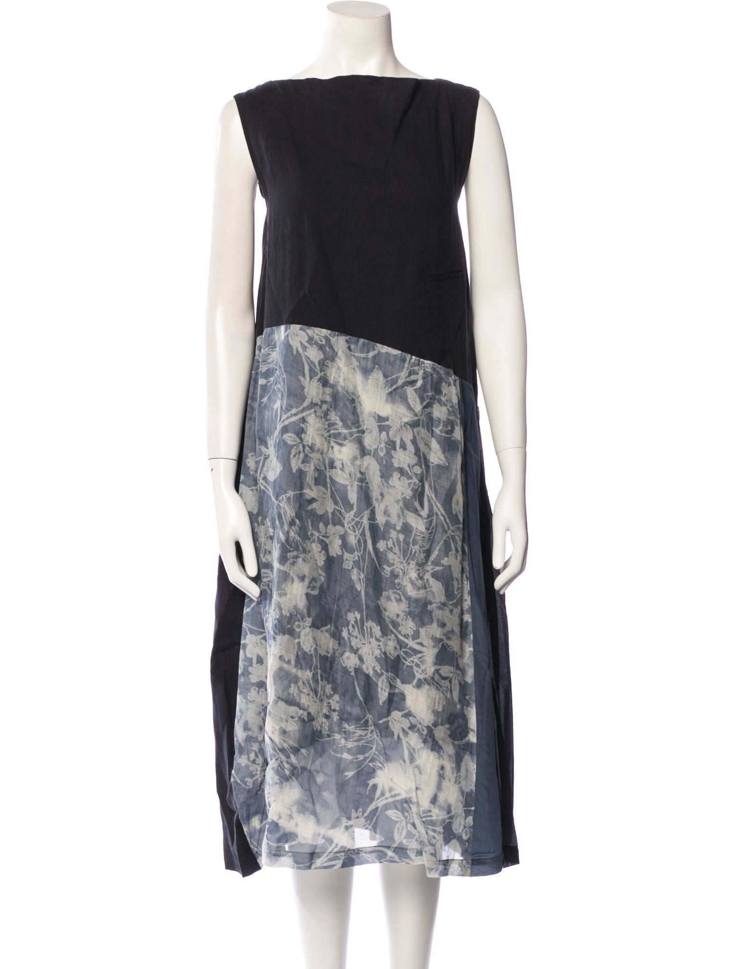 Pas De Calais Linen Midi Length Dress