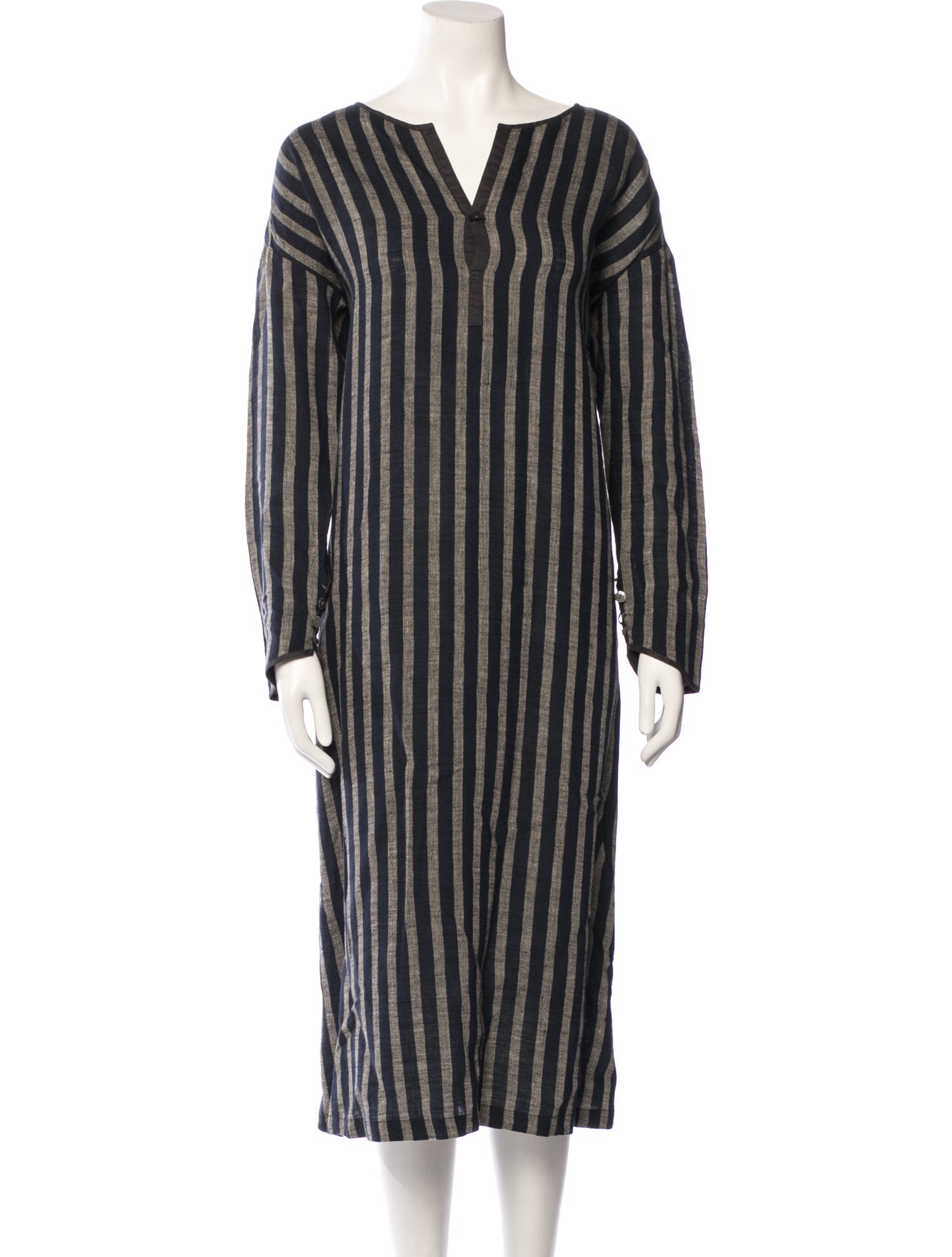 Pas De Calais Linen Midi Length Dress