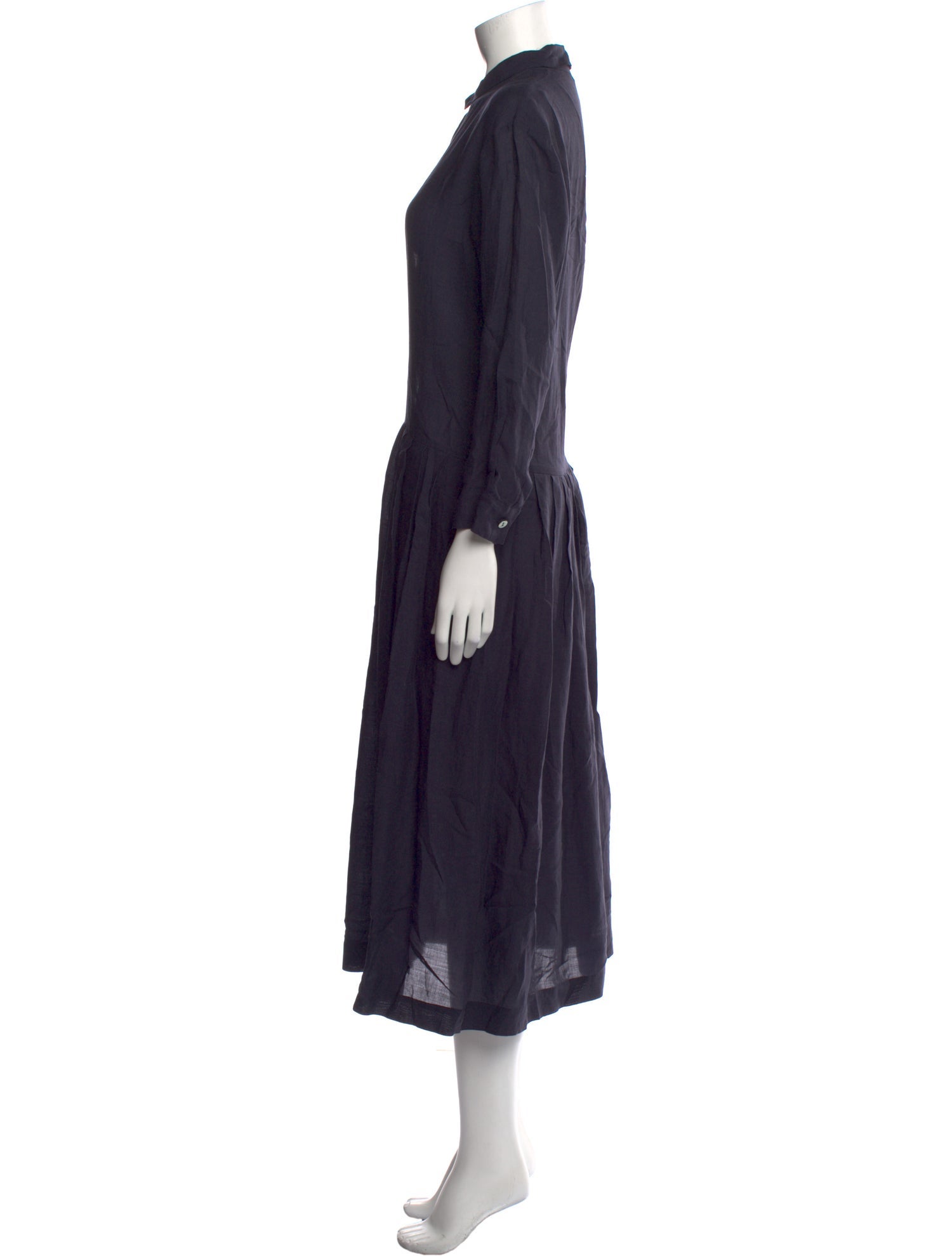 Pas De Calais Mock Neck Long Dress