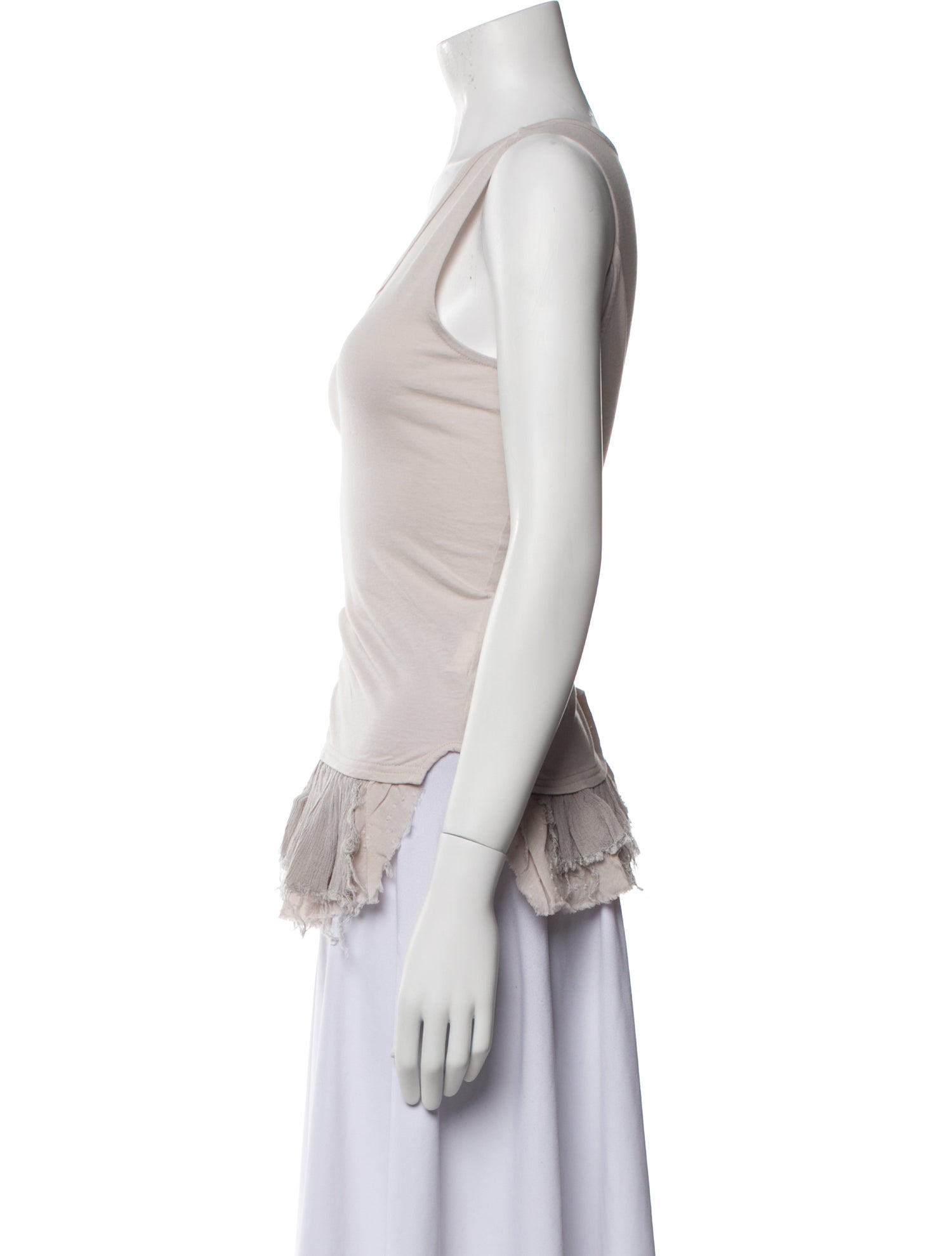 Pas De Calais Scoop Neck Sleeveless Top