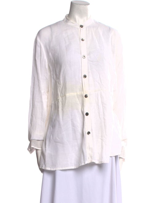 Pas De Calais Long Sleeve Button-Up Top