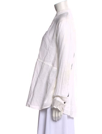 Pas De Calais Long Sleeve Button-Up Top