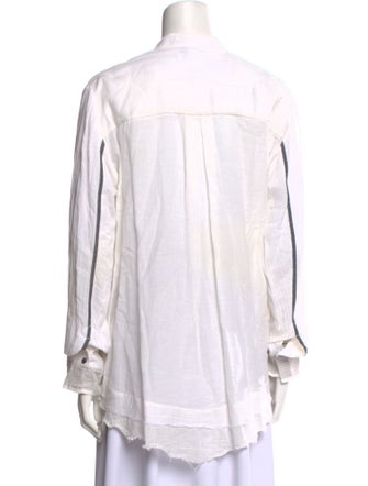 Pas De Calais Long Sleeve Button-Up Top