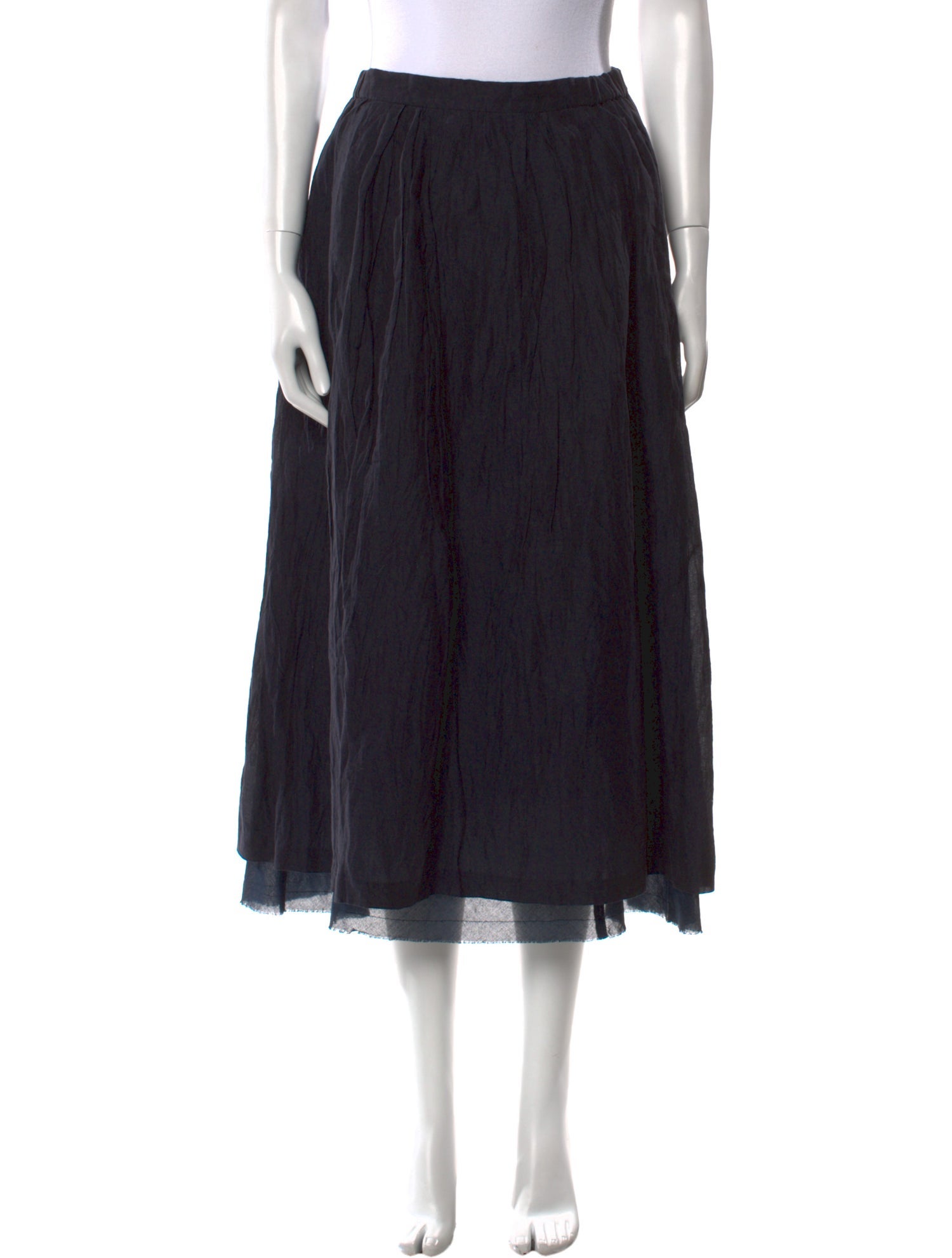 Pas De Calais Linen Midi Length Skirt