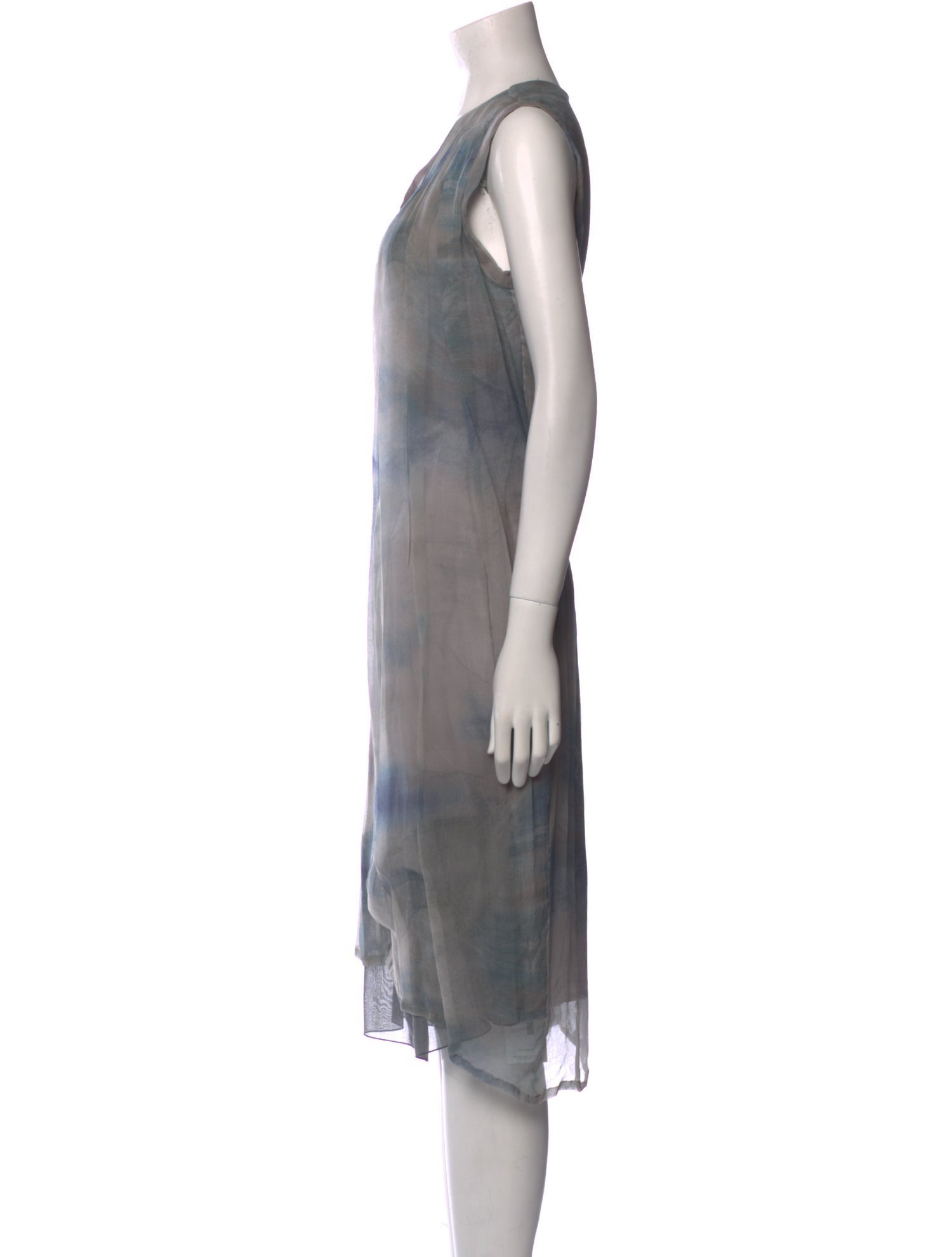 Pas De Calais Tie-Dye Print Midi Length Dress