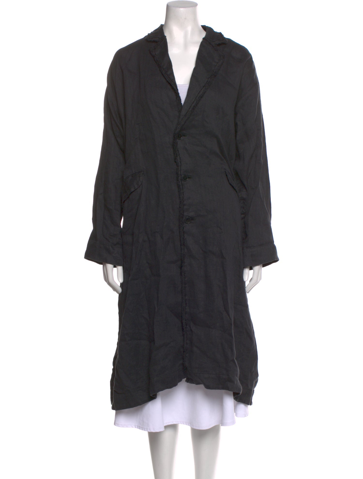 Pas De Calais Linen Trench Coat