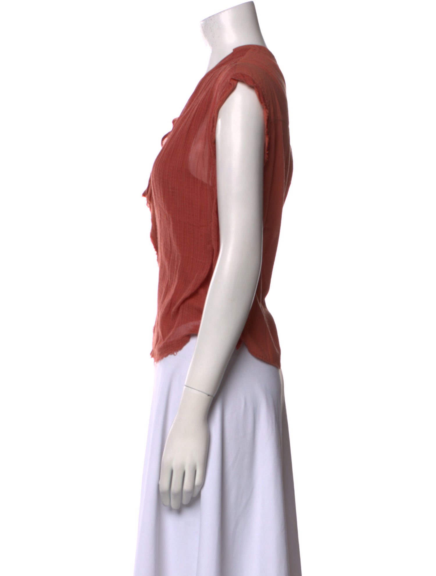 Pas De Calais V-Neck Short Sleeve Crop Top