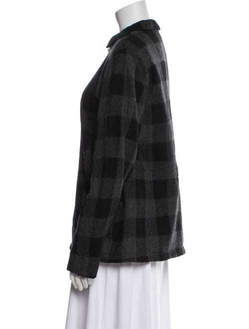 Pas De Calais Wool Plaid Print Jacket