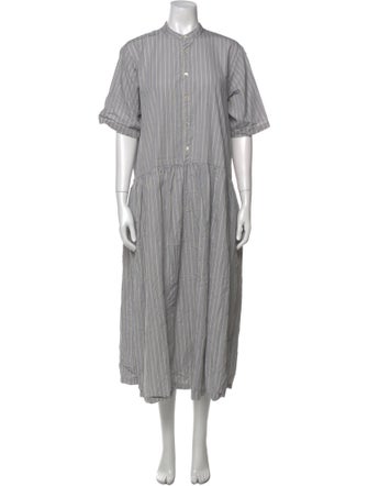 Pas De Calais Mock Neck Long Dress