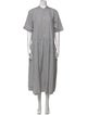 Pas De Calais Mock Neck Long Dress