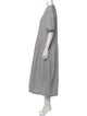 Pas De Calais Mock Neck Long Dress